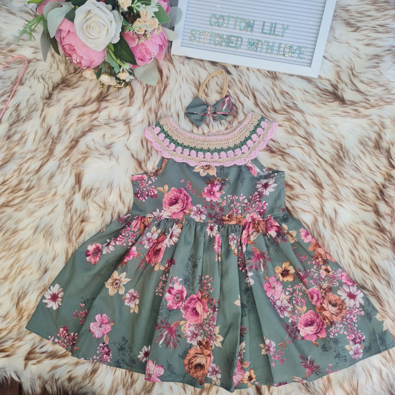 CROCHET COLLAR DRESS