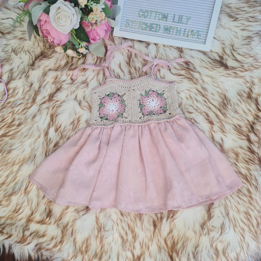 CROCHET DRESS 3-6 MONTHS