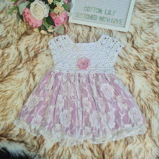 BABY CROCHET DRESS  12-18 months
