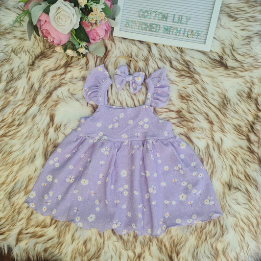 LAVENDER DAISY DRESS