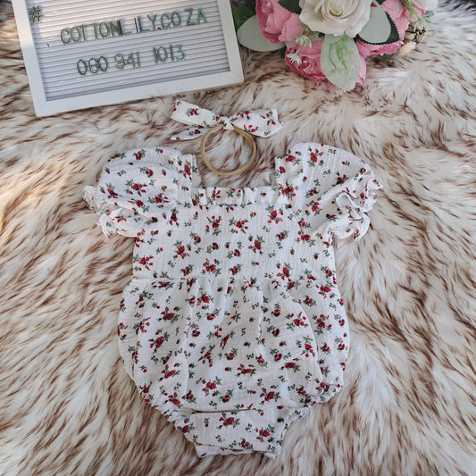 Ditsy Muslin Romper