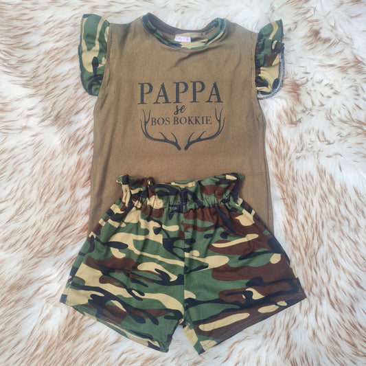 Girls Khaki two piece set