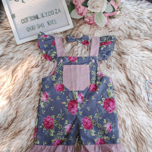 Floral Dungaree
