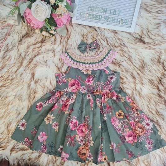 CROCHET COLLAR DRESS