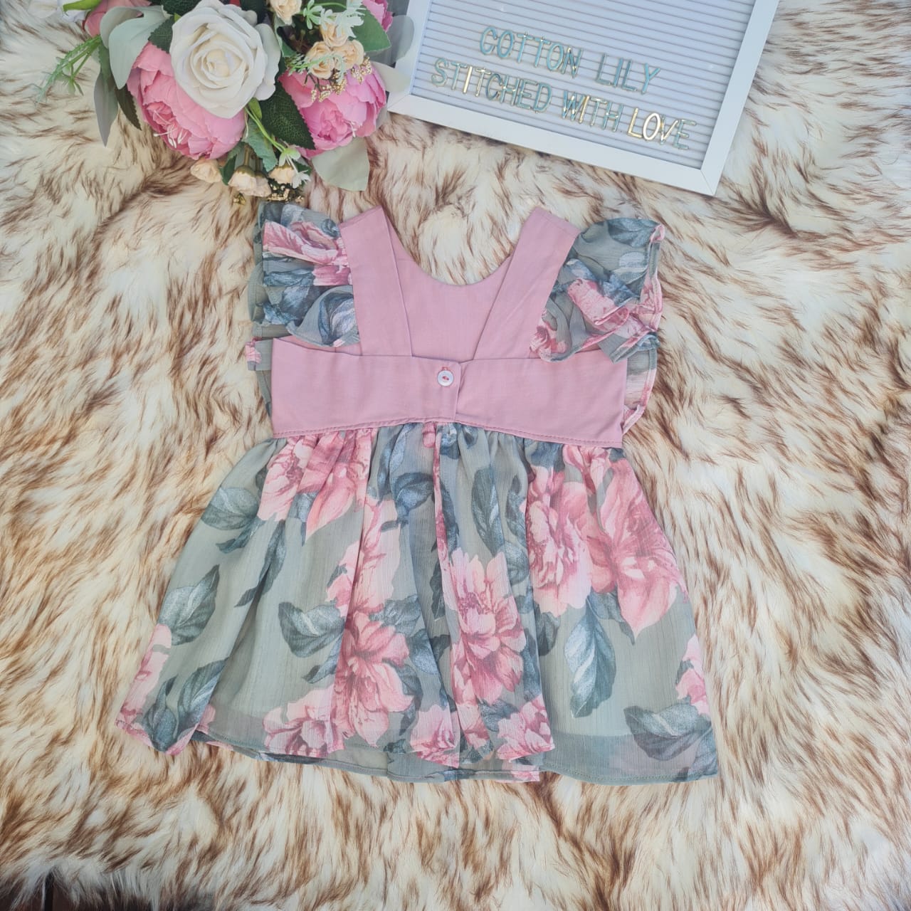 RUFFLE DRESS