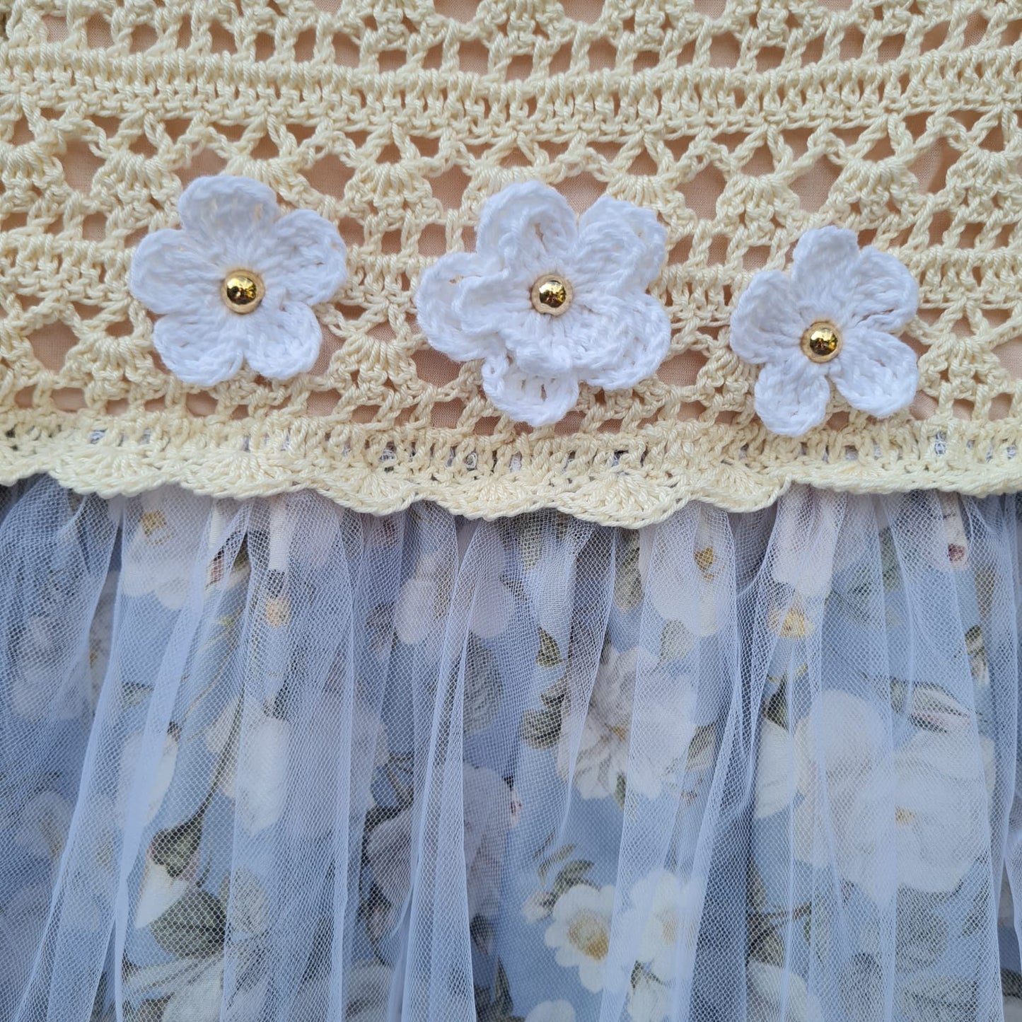 BABY CROCHET DRESS - 3-4 years