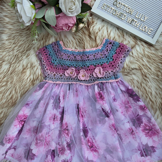 Multicolor Crochet Dress