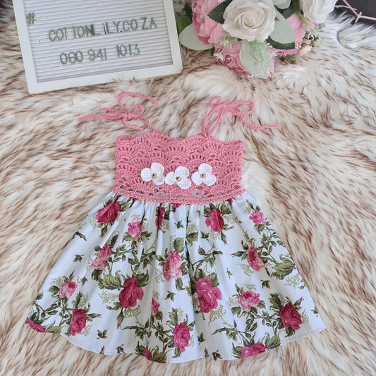 Rosey Crochet Dress